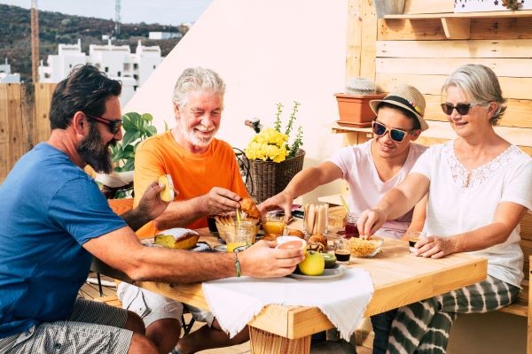 Family Eating Healthily 