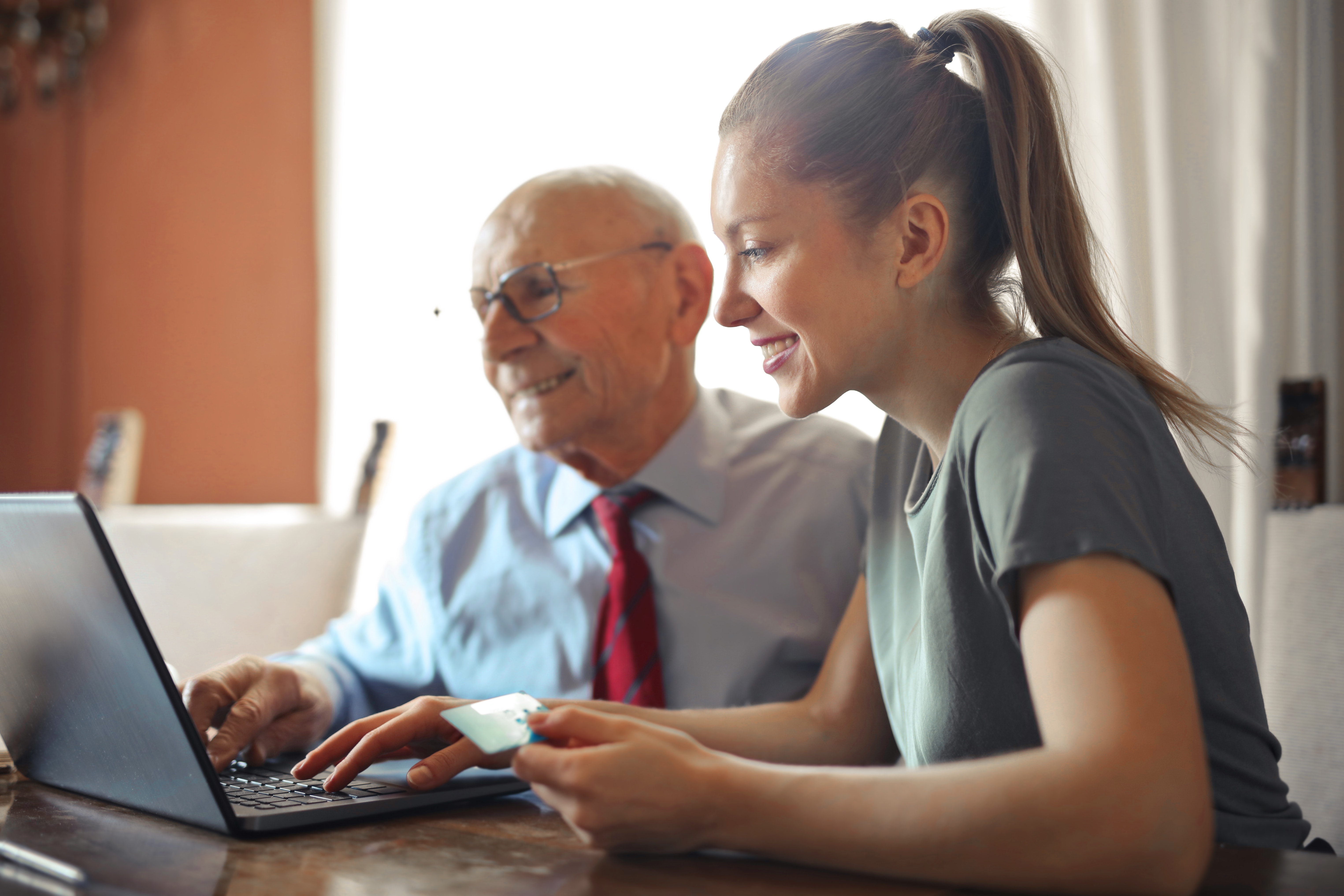 finding stairlifts for seniors on laptop - acorn stairlifts AU